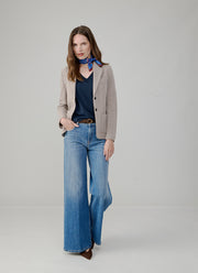 Slim Fit 2 Button Honeycomb Blazer