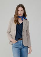 Slim Fit 2 Button Honeycomb Blazer