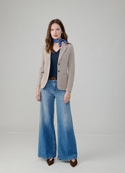 Slim Fit 2 Button Honeycomb Blazer