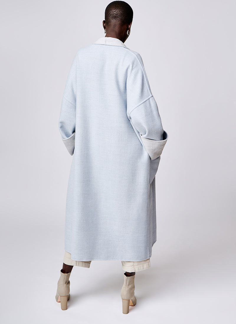 Dual-Toned Long Coat
