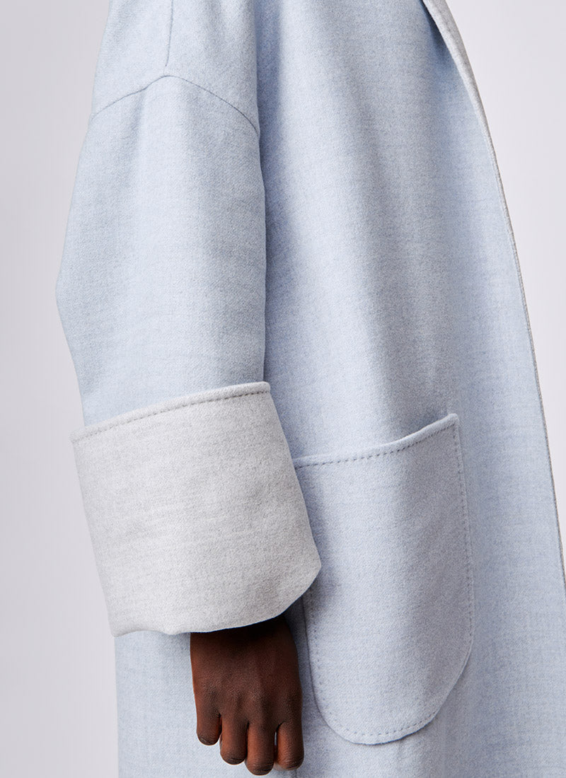 Dual-Toned Long Coat