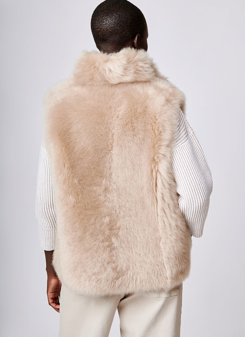 Eleventy Shearling Gilet