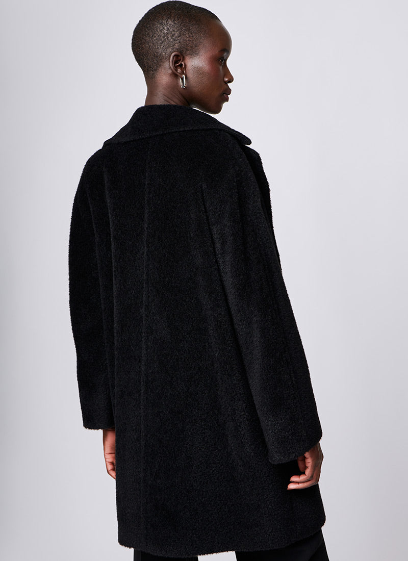 Cinzia Rocca Alpaca Cropped Coat