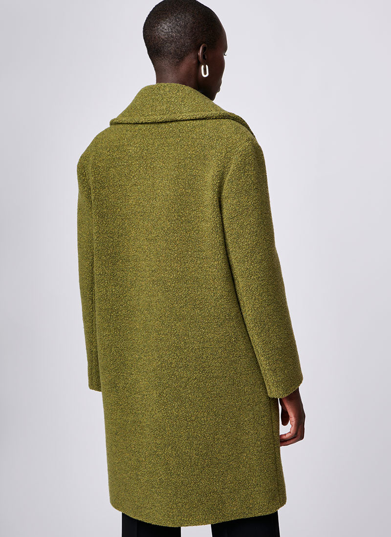 Cinzia Rocca Bouclé Three-Quarter Length Coat