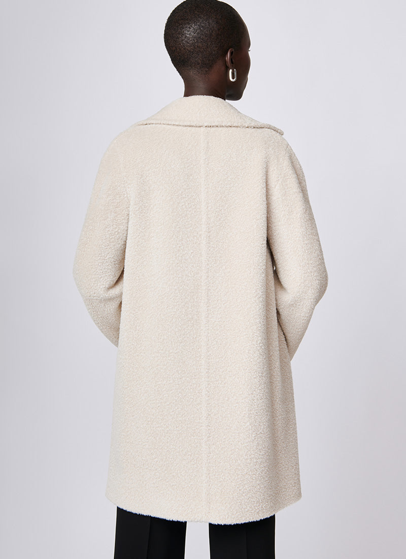 Cinzia Rocca Alpaca Wool Three-Quarter Length Coat