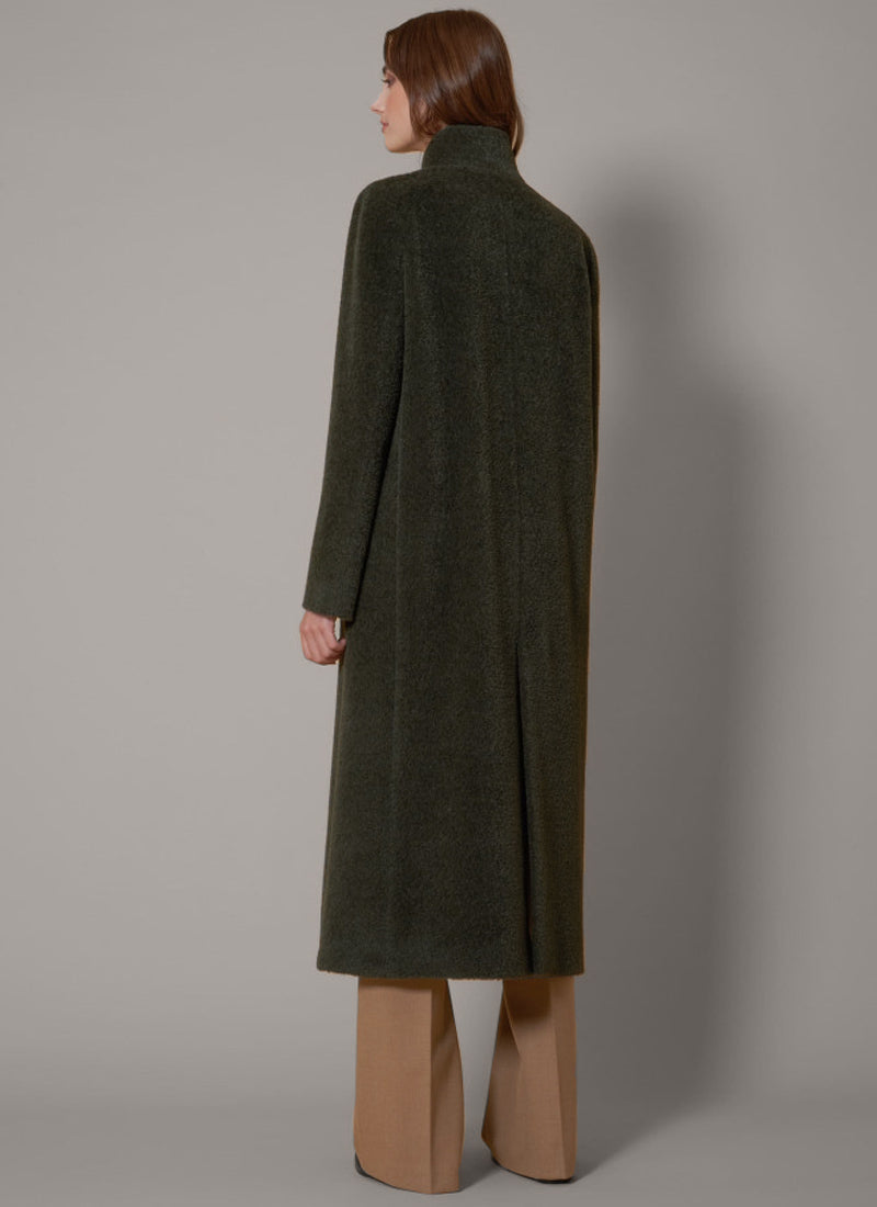 Cinzia Rocca Wool and Alpaca Notch Collar Coat