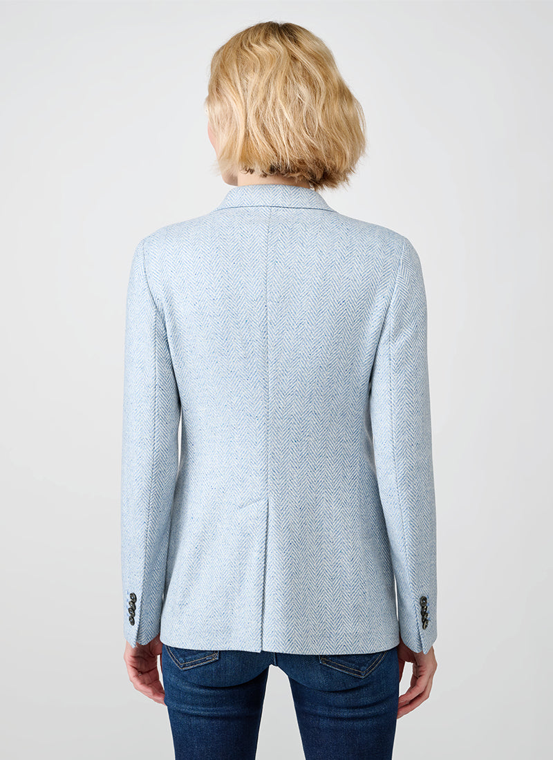 Parigi Svuotata Double Breasted Herringbone Blazer