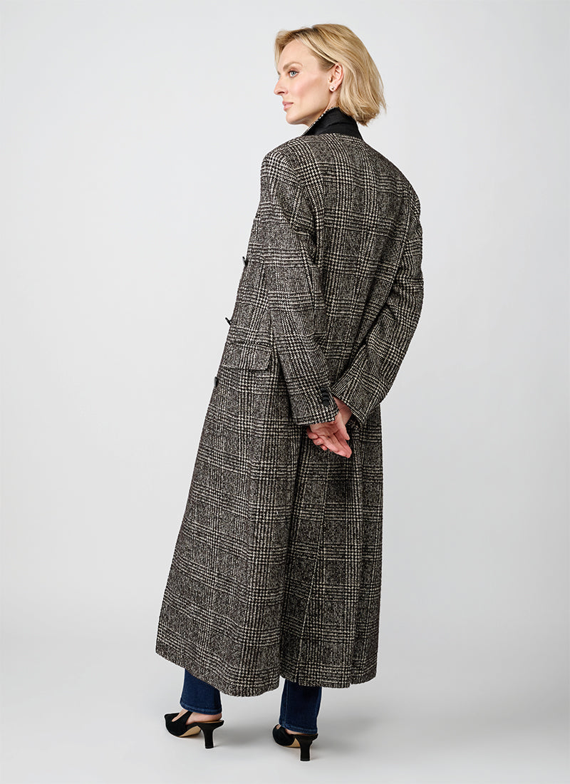 Caitlyn Check Extra Long Coat