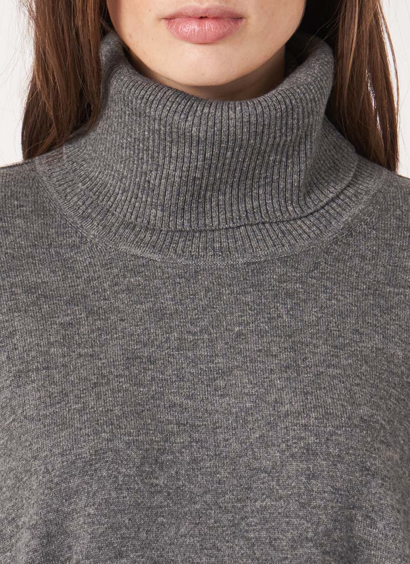 Repeat Cashmere Cowl-Neck Sweater