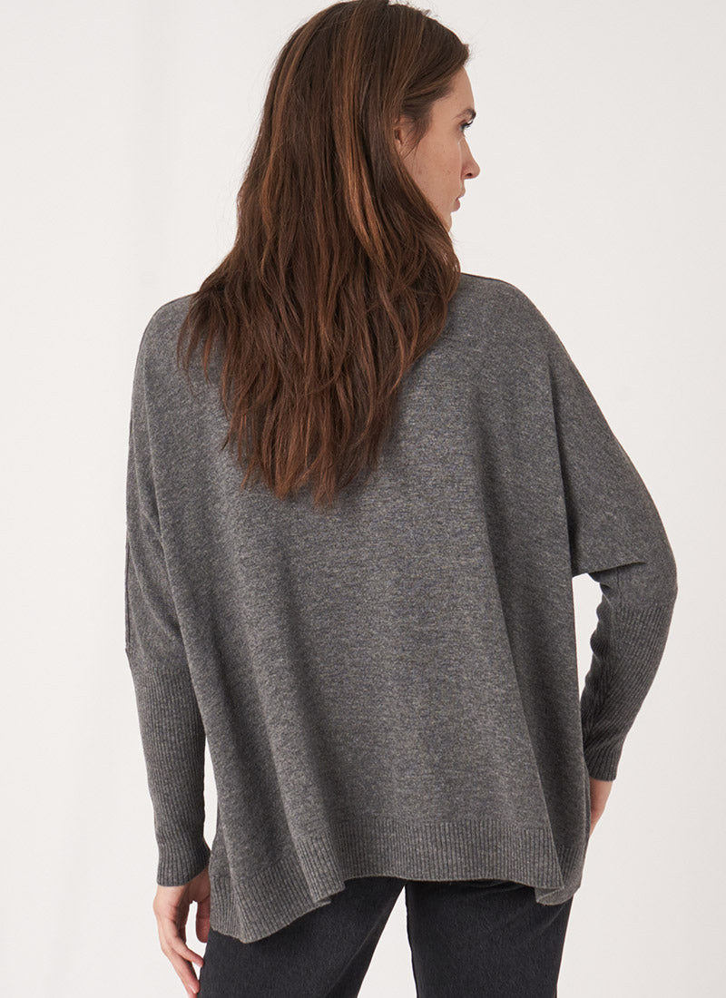 Repeat Cashmere Cowl-Neck Sweater