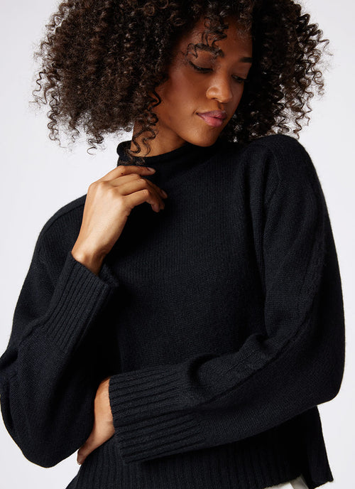 360 Cashmere Melanie Funnel Neck Pullover