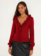3D Flowers Knit Cardigan