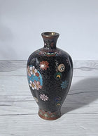 Haute Curature Takahara Komajiro Cloisonne 6 Lobed Vase, Late Meiji Era, Japanese