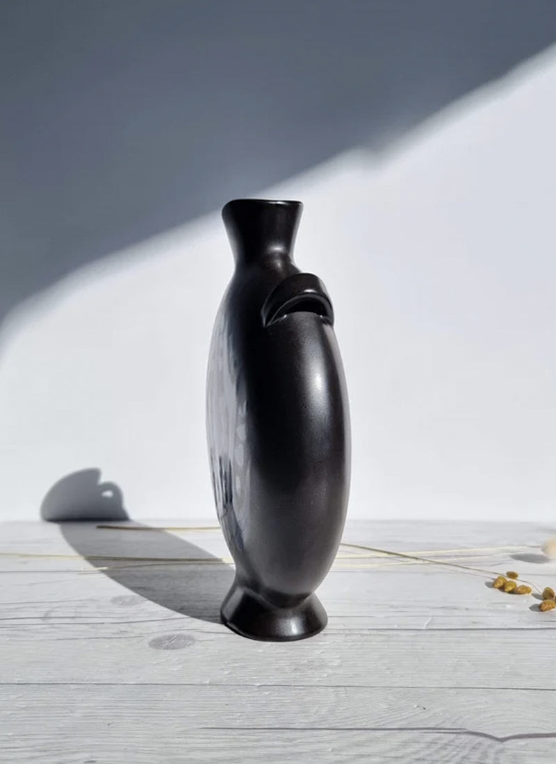 Haute Curature Lillemor Mannerheim Singoalla Series Sculptural Moon Flask Vase, 1950s