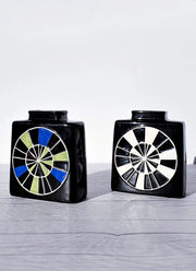 Haute Curature Pair of Carl-Harry Stålhane Rapsodi (Rhapsody) Series Swedish Mod Vases for Rorstrand, 1957