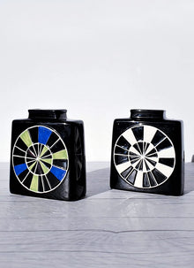 Haute Curature Pair of Carl-Harry Stålhane Rapsodi (Rhapsody) Series Swedish Mod Vases for Rorstrand, 1957