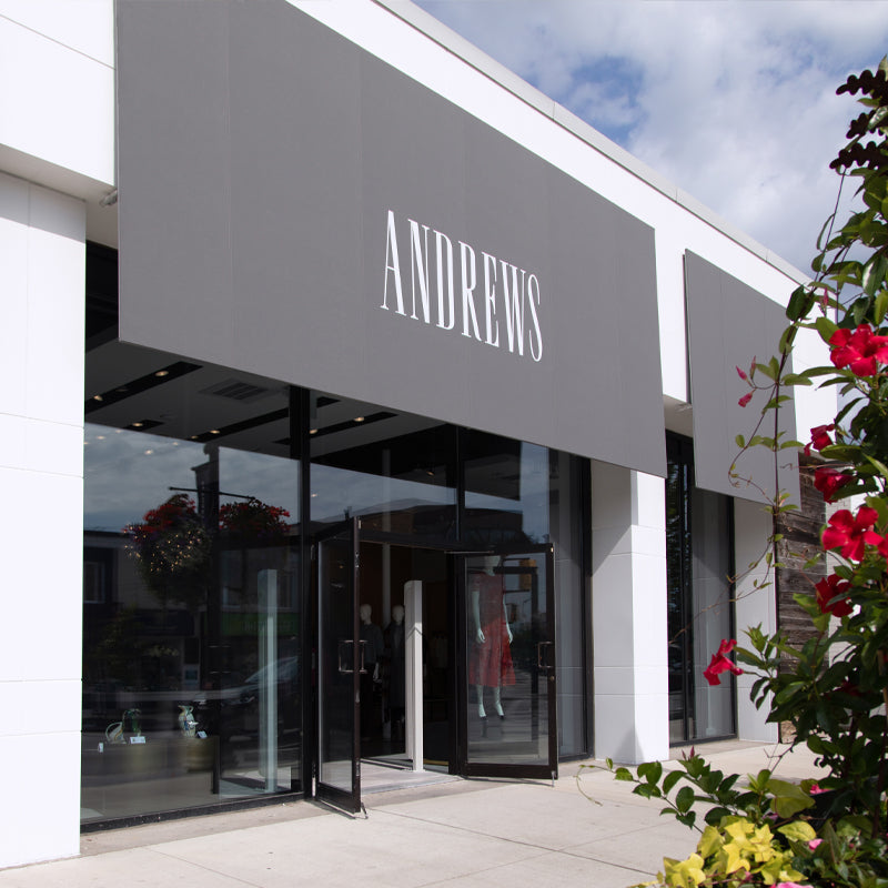 Andrews Oakville location store front.  