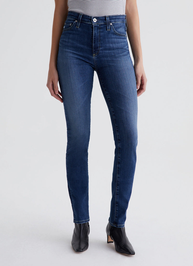 AG Jeans Mari Extended Mid-Rise Slim-Straight Jeans