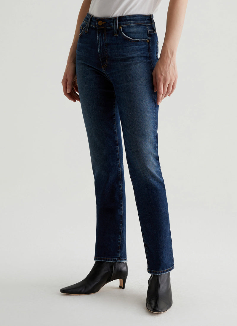 AG Jeans Mari Mid-Rise Slim-Straight Jeans