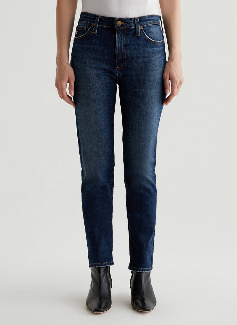 AG Jeans Mari Mid-Rise Slim-Straight Jeans
