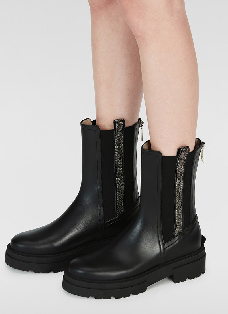 Fabiana Filippi Brilliant Detail Leather Boots