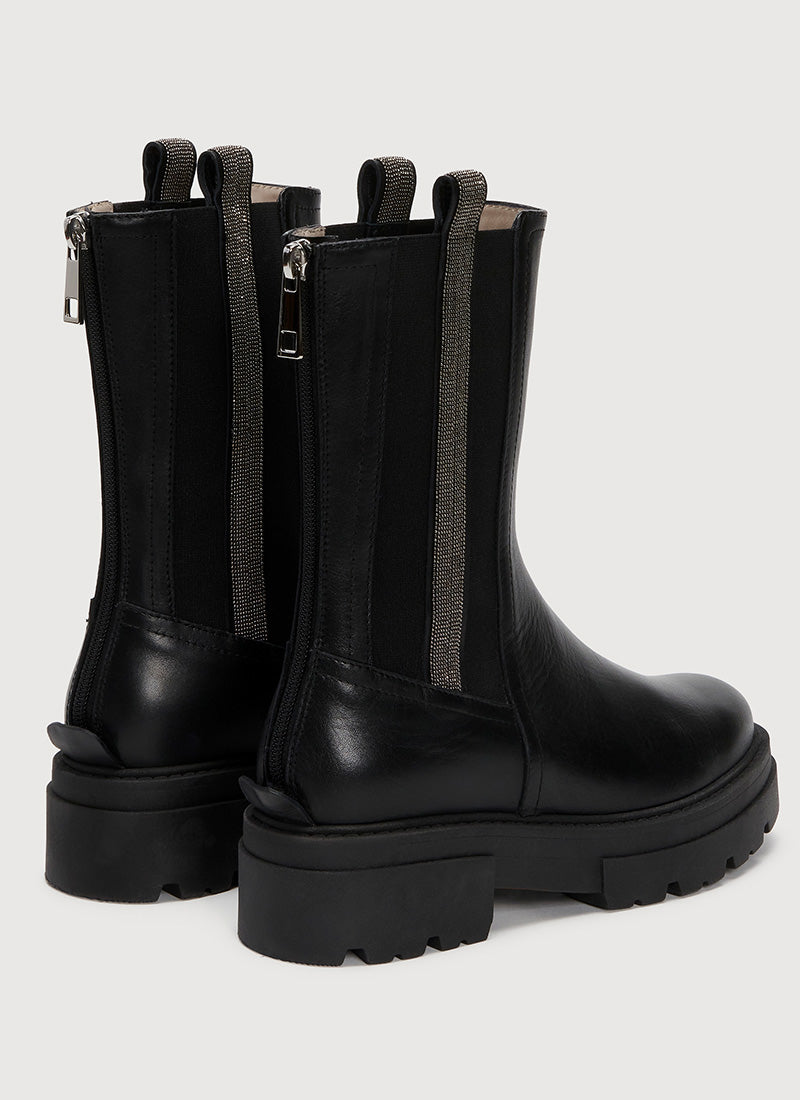 Fabiana Filippi Brilliant Detail Leather Boots
