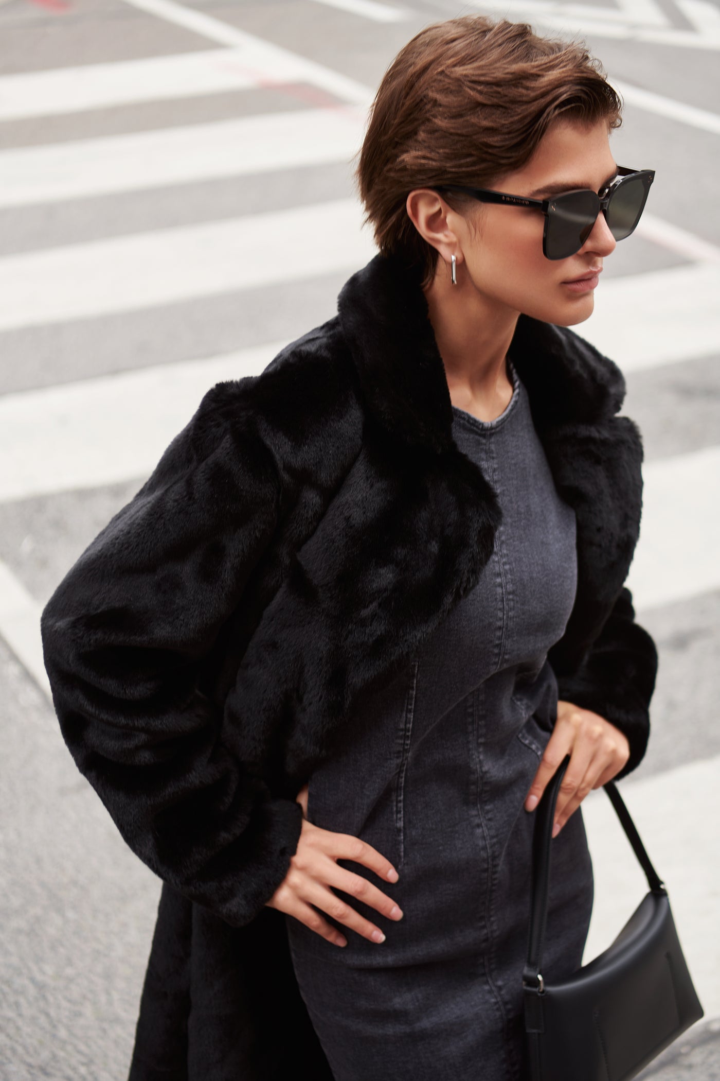 The Blackbird Long Coat by Unreal Fur