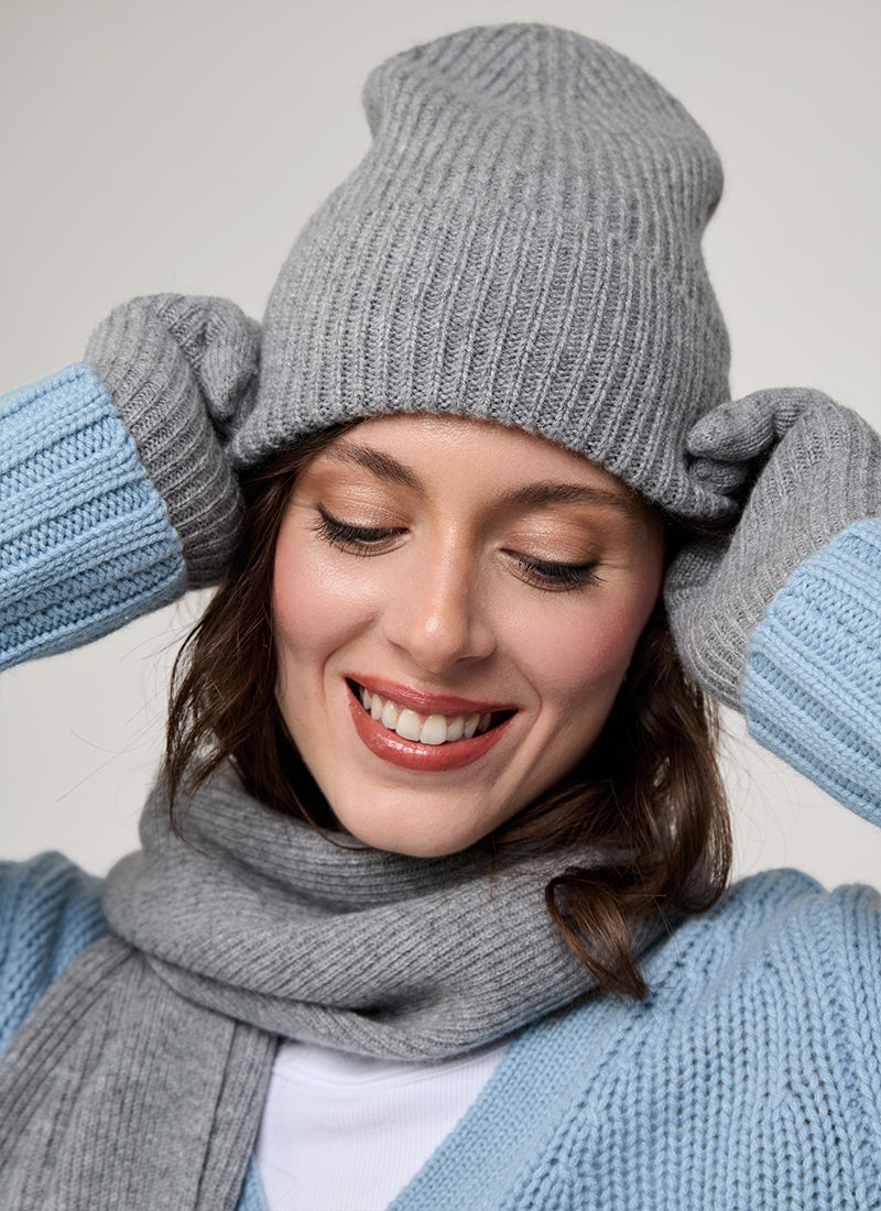  Cashmere set – glove & beanie by Andrews 