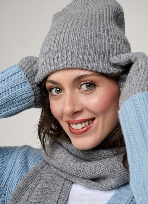  Cashmere set – glove & beanie by Andrews 