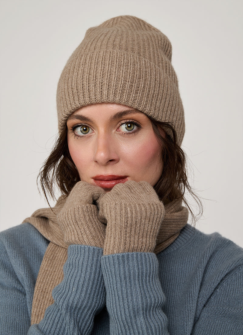  Cashmere set – glove & beanie by Andrews 