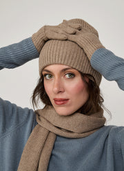  Cashmere set – glove & beanie by Andrews 