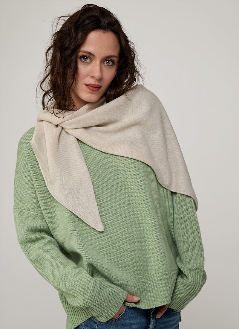  Cashmere Triangle Scarf Sand by Andrews 