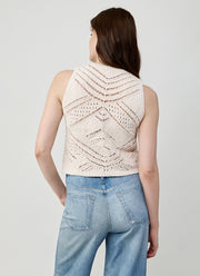 Autumn Cashmere Chunky Pointelle Knit Tank