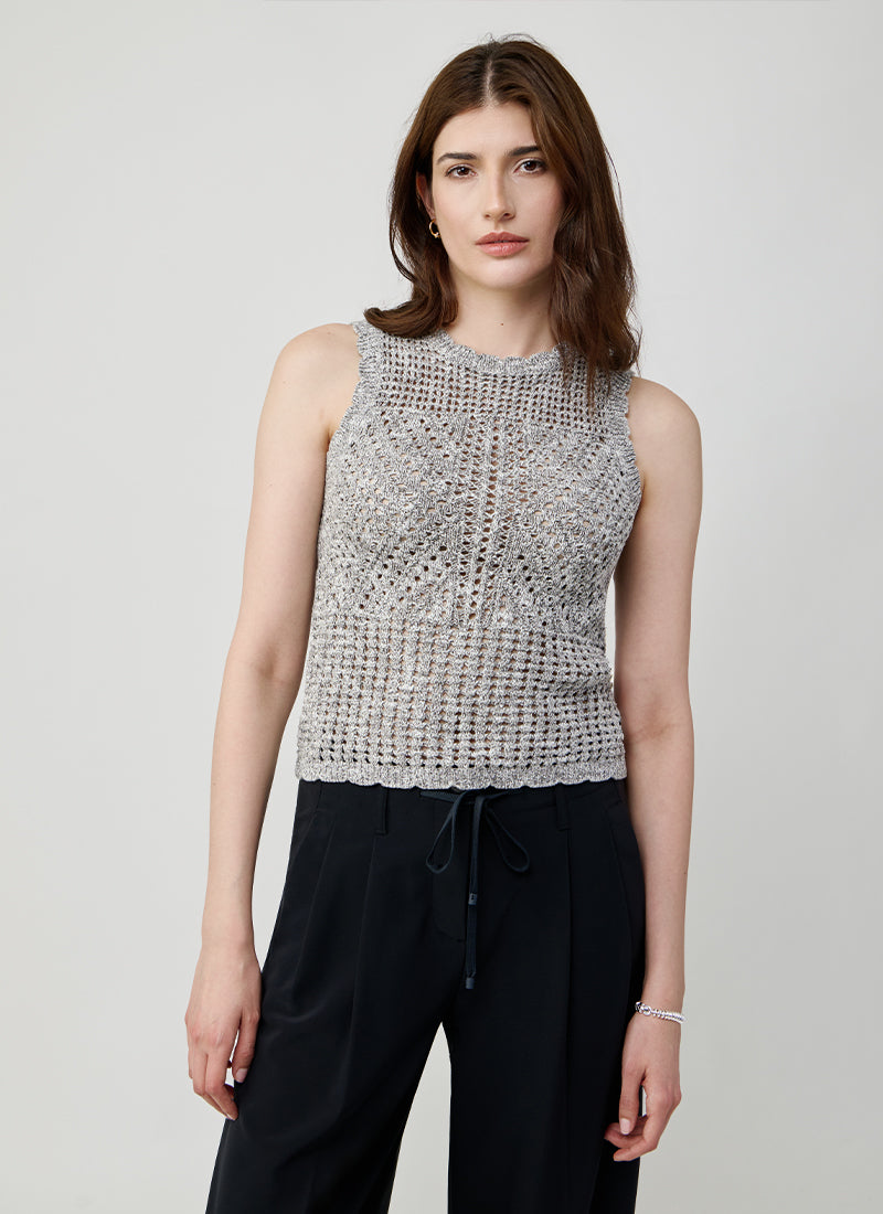 Autumn Cashmere Pointelle Tank