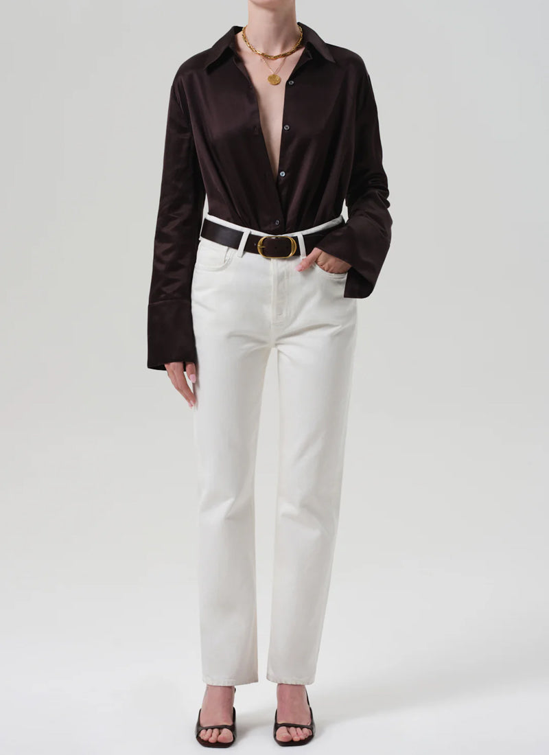 Camilia Satin Button Up Shirt by Citizens of Humanity at Andrews