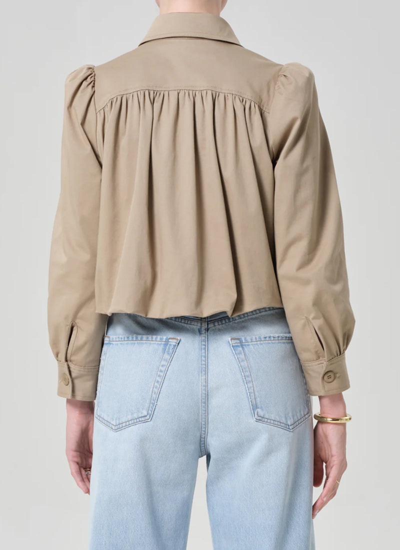 Citizens of Humanity Everly Shirred Crop Jacket