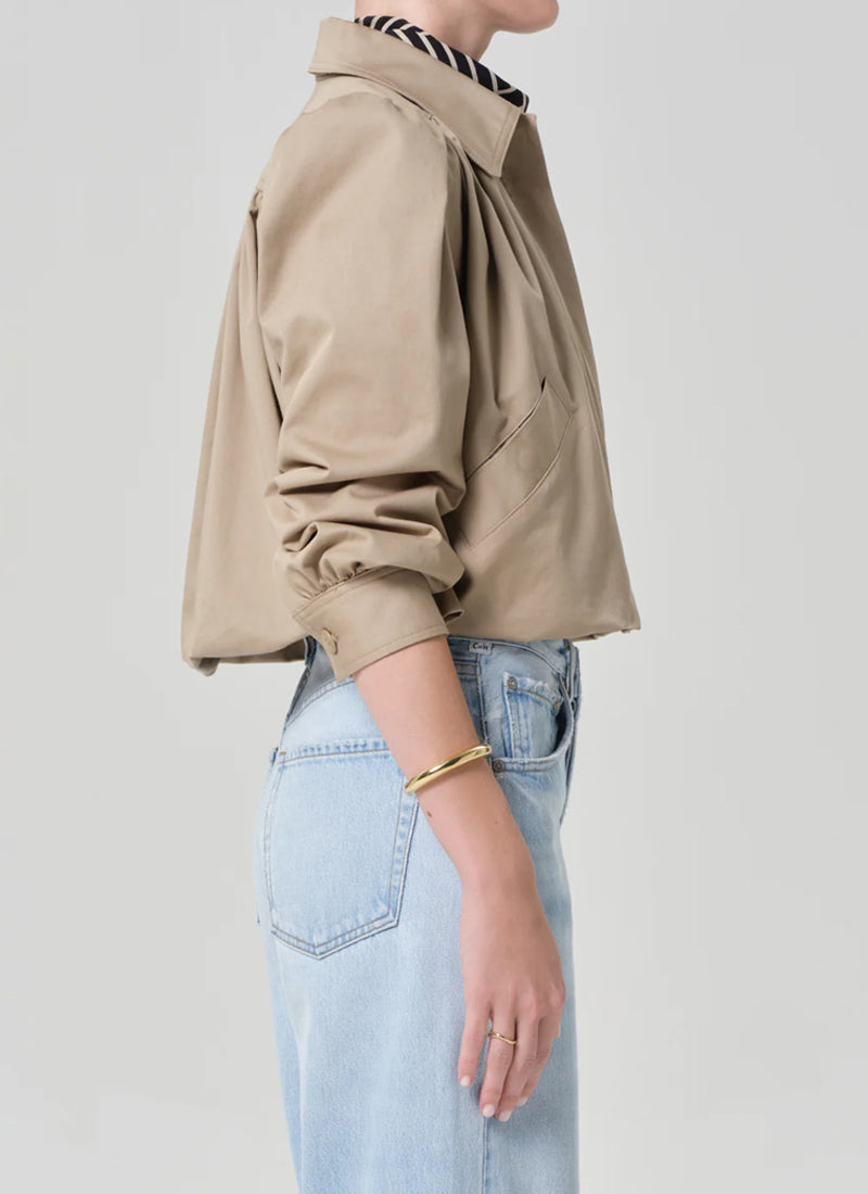 Citizens of Humanity Everly Shirred Crop Jacket