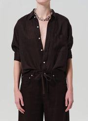 Citizens of Humanity Kayla Shrunken Linen Shirt