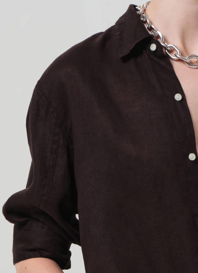 Citizens of Humanity Kayla Shrunken Linen Shirt