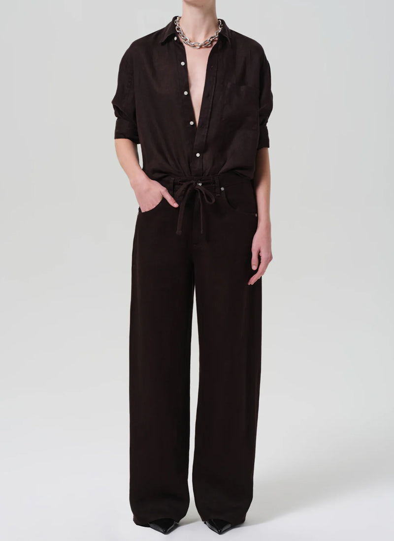 Citizens of Humanity Kayla Shrunken Linen Shirt