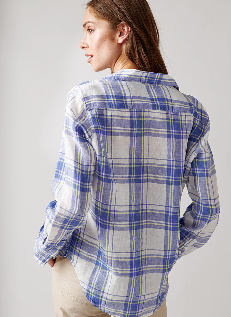 Frank & Eileen Eileen Featherweight Blue Plaid Button-Up Shirt
