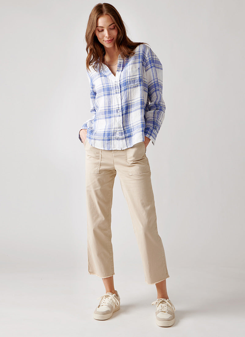 Frank & Eileen Eileen Featherweight Blue Plaid Button-Up Shirt