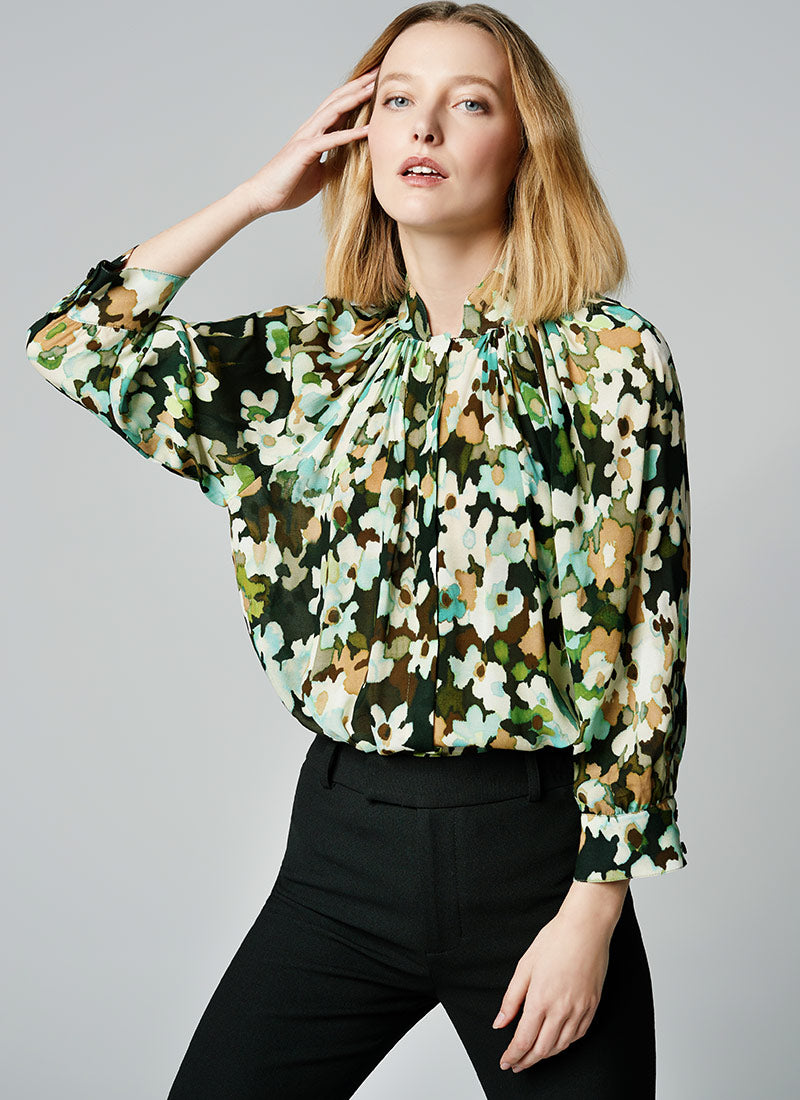 Smythe Viscose Gathered Blouse