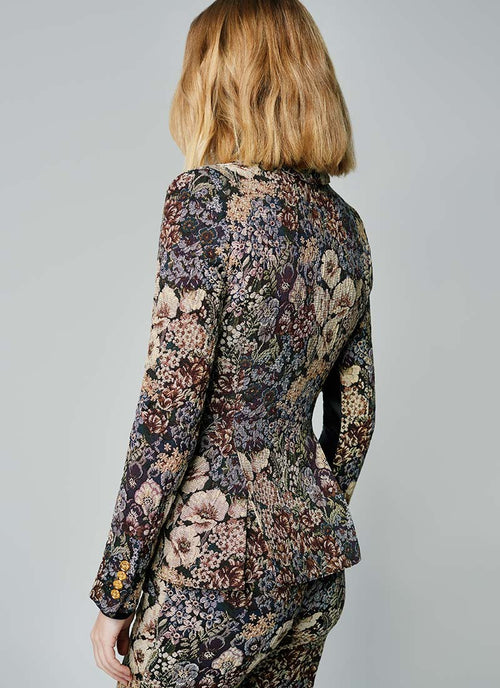 Smythe Patch Pocket Floral Blazer