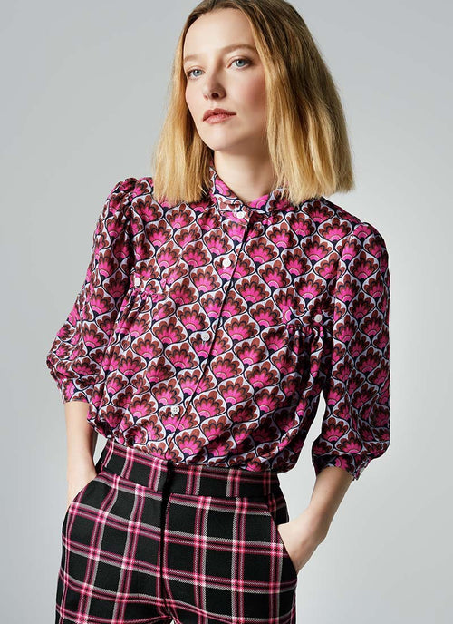 Smythe Shirred Pocket Blouse