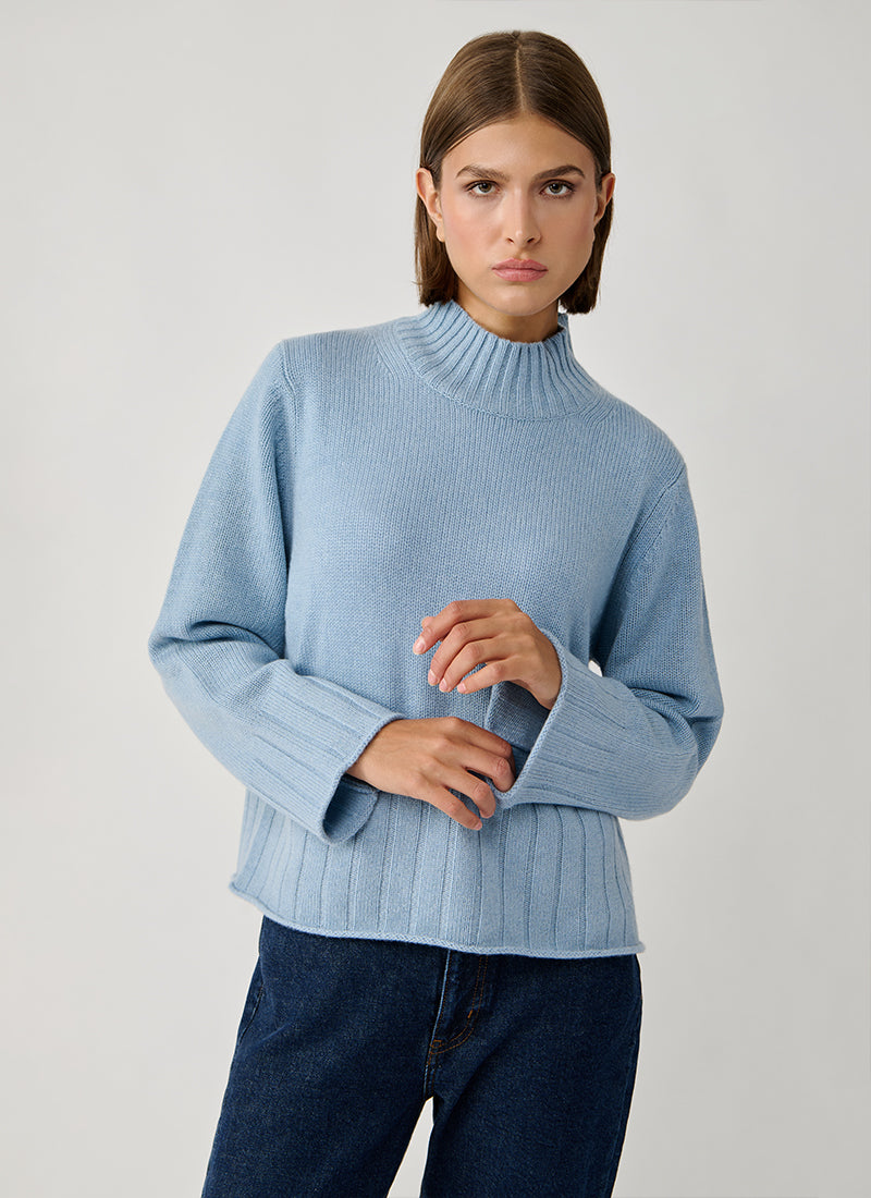  Cashmere Mock Neck Sweater by FTC at Andrews 