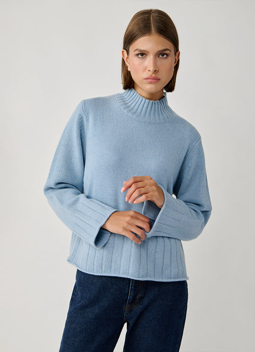 Cashmere Mock Neck Sweater by FTC at Andrews 
