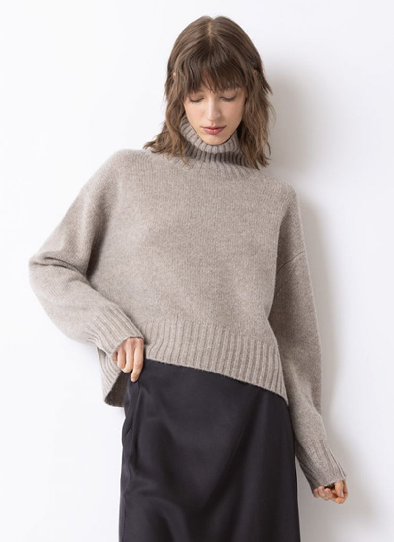 Cashmere Mock Neck Sweater