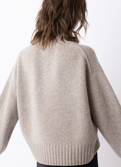 Cashmere Mock Neck Sweater
