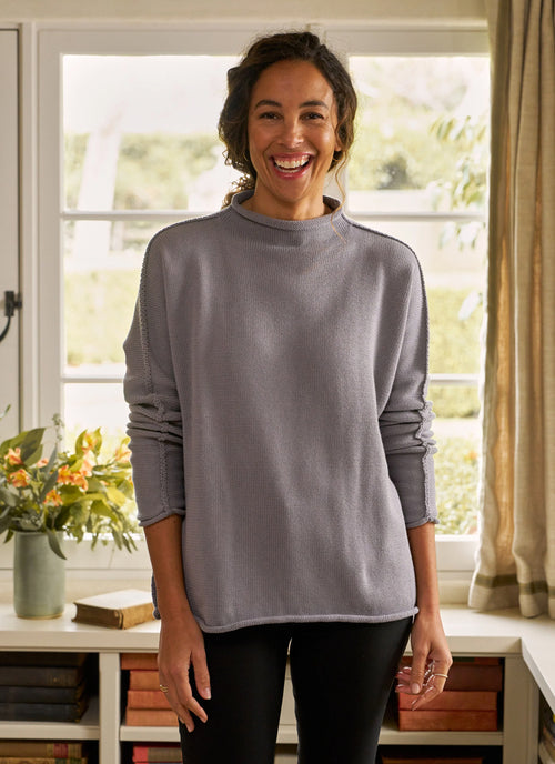 Frank & Eileen Monterey Rolled Funnel Neck Sweater